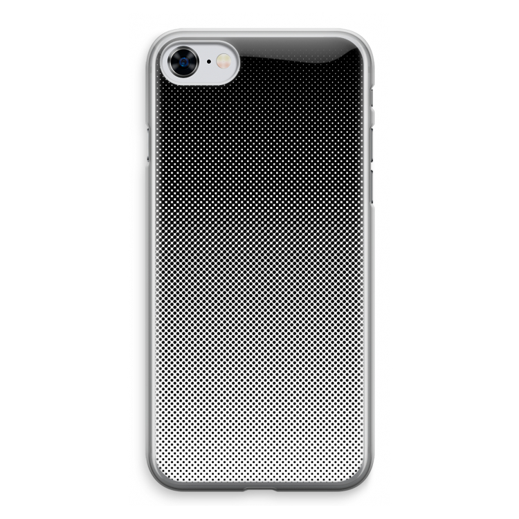 Musketon Halftone: iPhone 8 Transparant Hoesje