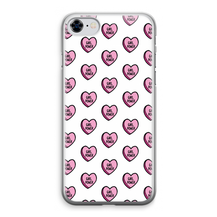 GIRL POWER: iPhone 8 Transparant Hoesje