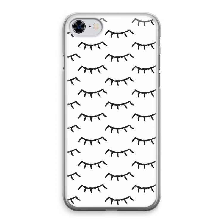 Wimpers: iPhone 8 Transparant Hoesje