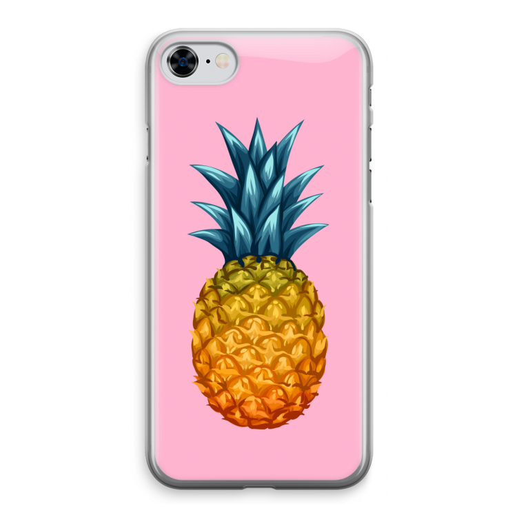 Grote ananas: iPhone 8 Transparant Hoesje