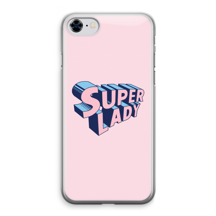 Superlady: iPhone 8 Transparant Hoesje