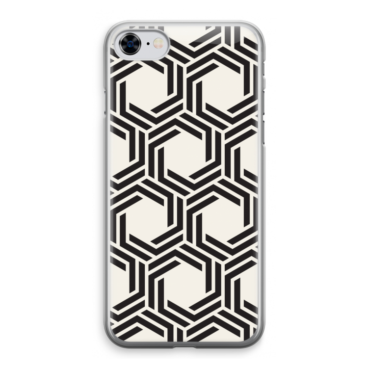 Geometrisch patroon: iPhone 8 Transparant Hoesje