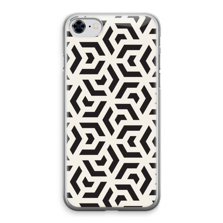 Crazy pattern: iPhone 8 Transparant Hoesje