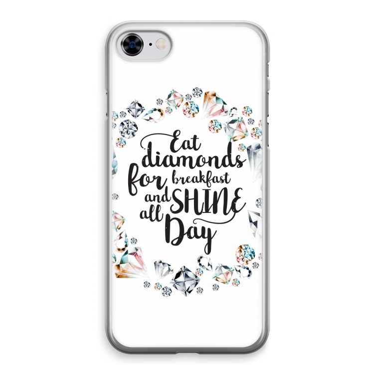 Diamonds: iPhone 8 Transparant Hoesje