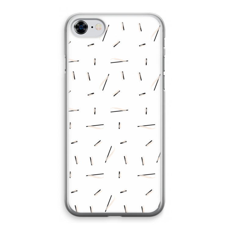 Hipster stripes: iPhone 8 Transparant Hoesje