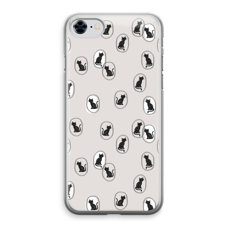 Miauw: iPhone 8 Transparant Hoesje