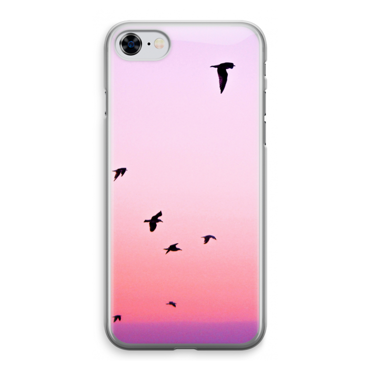 Fly away: iPhone 8 Transparant Hoesje