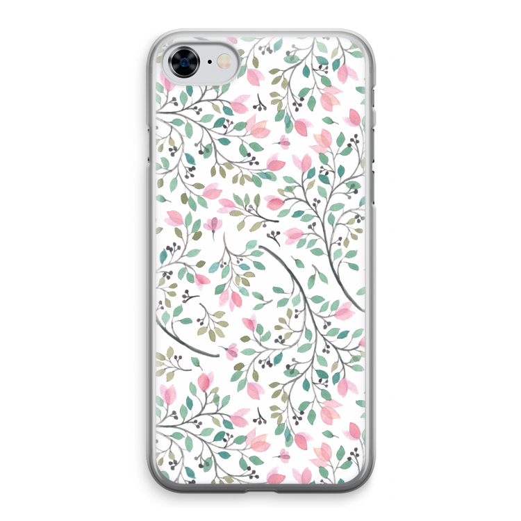 Sierlijke bloemen: iPhone 8 Transparant Hoesje
