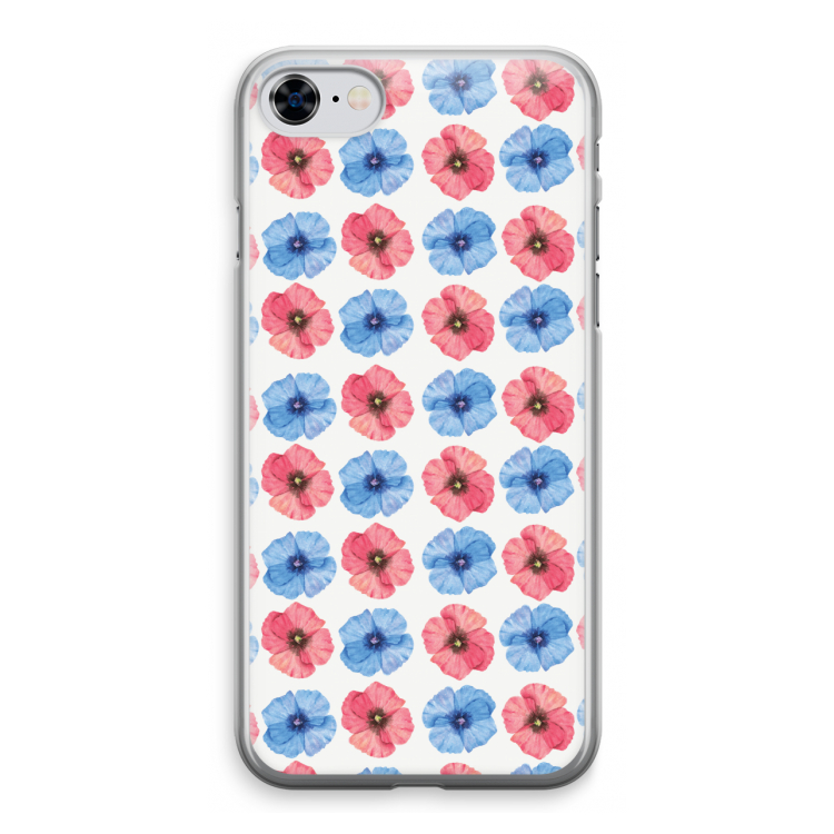 Klaproosjes: iPhone 8 Transparant Hoesje