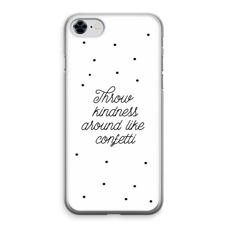 Confetti: iPhone 8 Transparant Hoesje