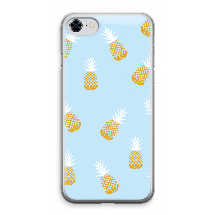 Ananasjes: iPhone 8 Transparant Hoesje
