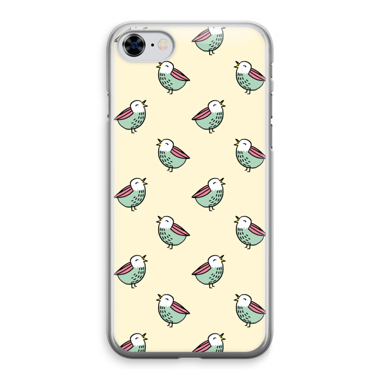 Vogeltjes: iPhone 8 Transparant Hoesje