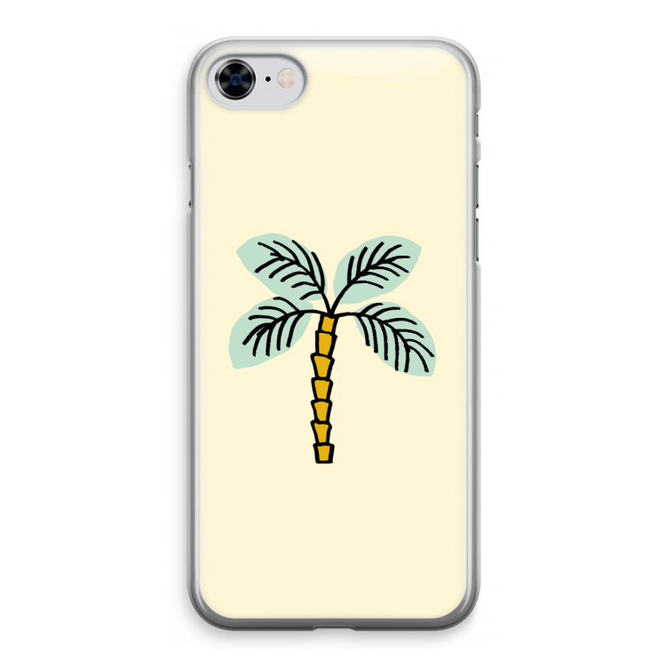 Palmboom: iPhone 8 Transparant Hoesje