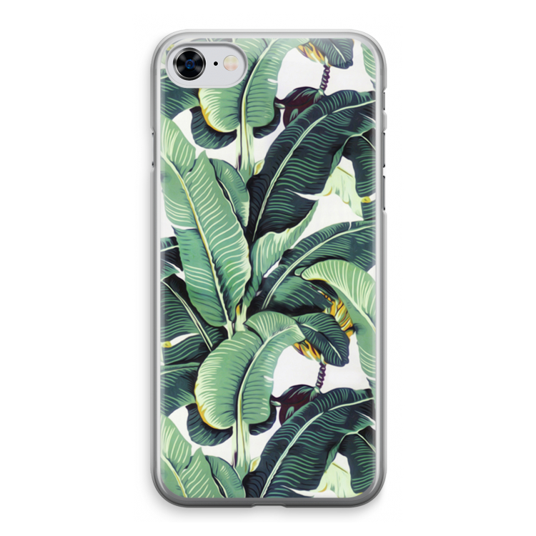 Bananenbladeren: iPhone 8 Transparant Hoesje