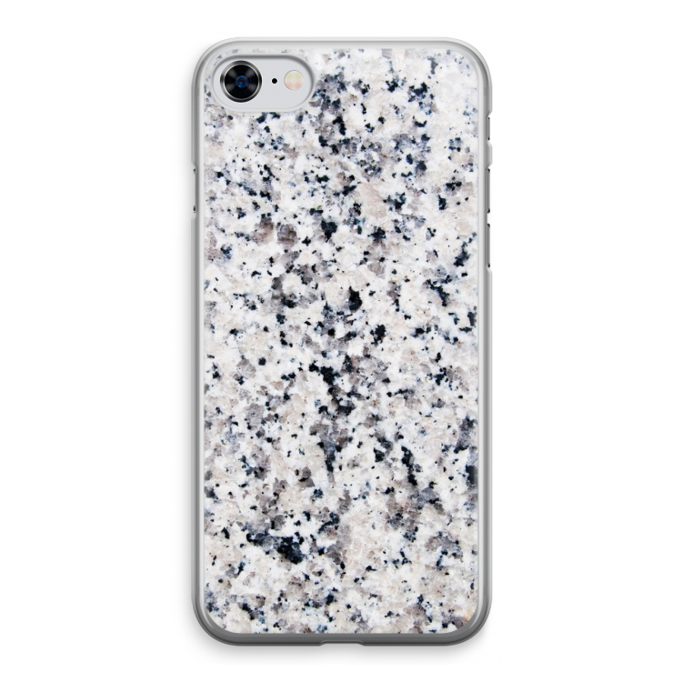 Gespikkelde marmer: iPhone 8 Transparant Hoesje