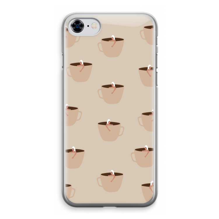 Morning coffee: iPhone 8 Transparant Hoesje