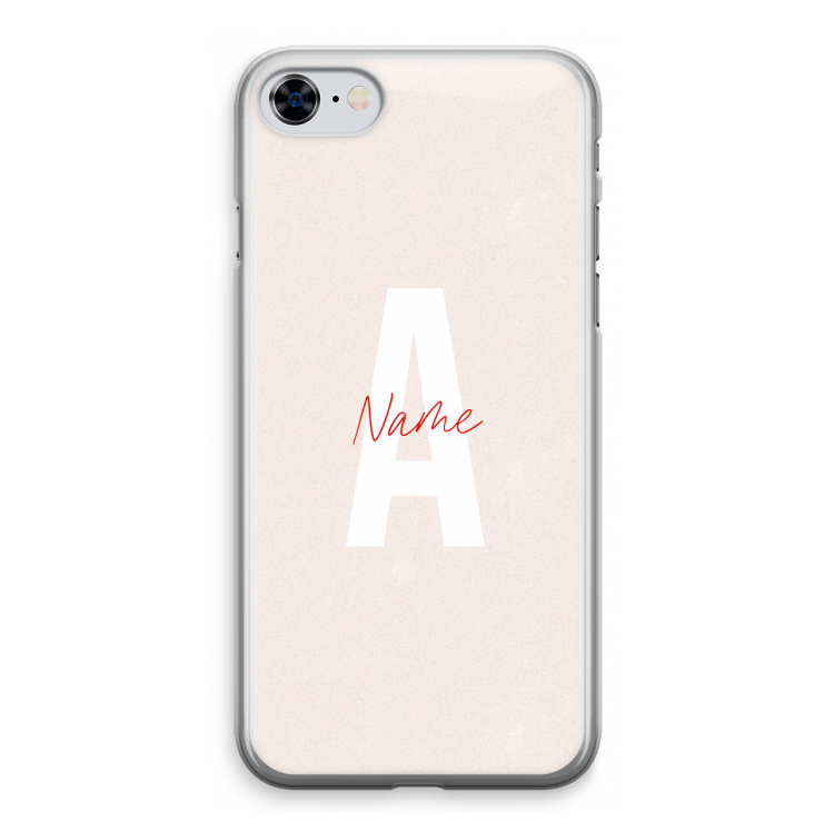Strawberry Milkshake: iPhone 8 Transparant Hoesje