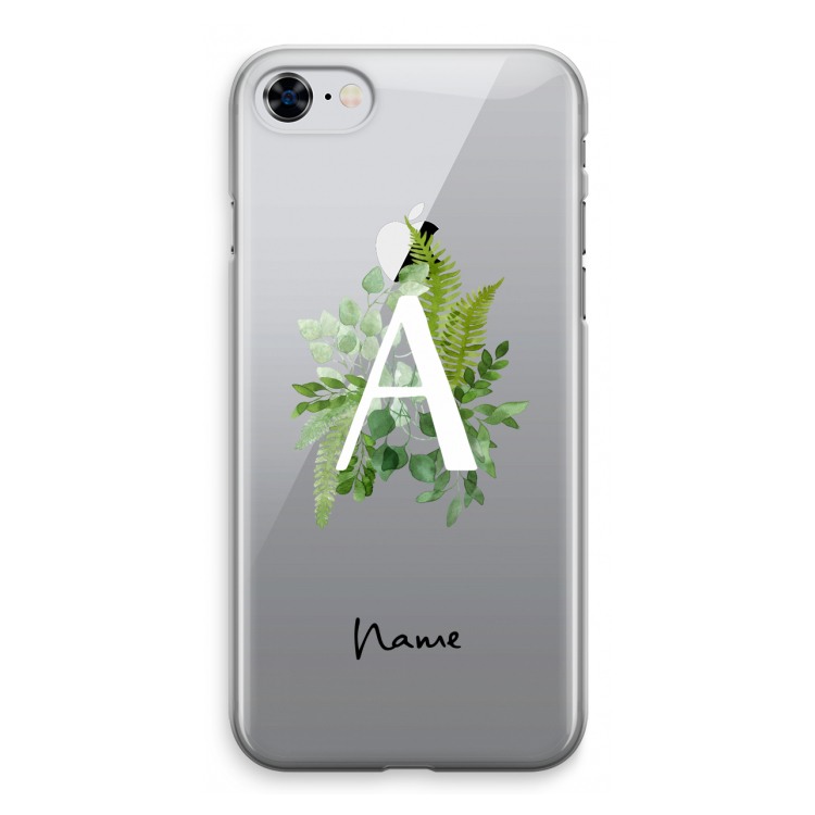 Green Brush: iPhone 8 Transparant Hoesje