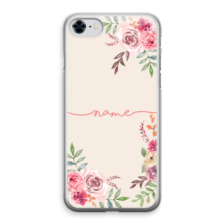 Rozen: iPhone 8 Transparant Hoesje