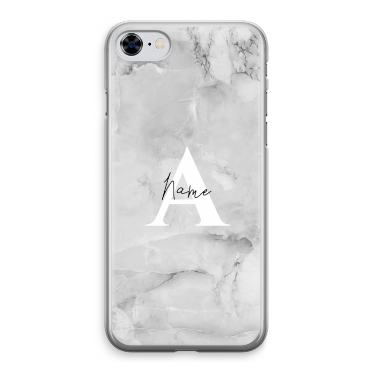 Ivory Marble: iPhone 8 Transparant Hoesje