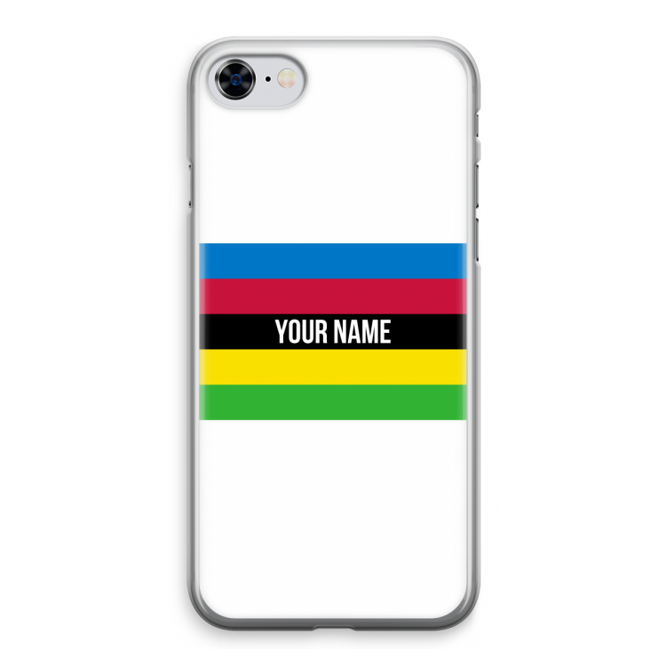 WK Wielrennen: iPhone 8 Transparant Hoesje