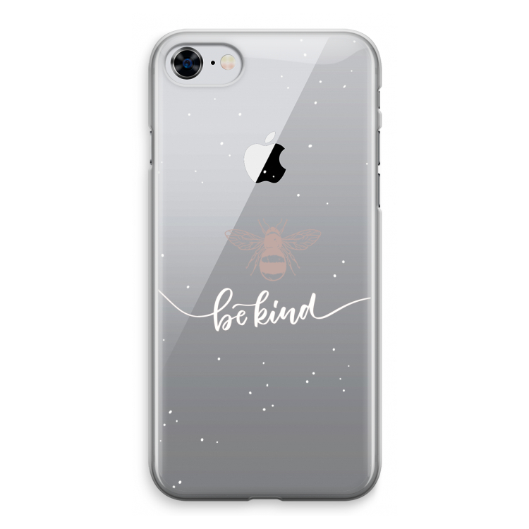 Be(e) kind: iPhone 8 Transparant Hoesje
