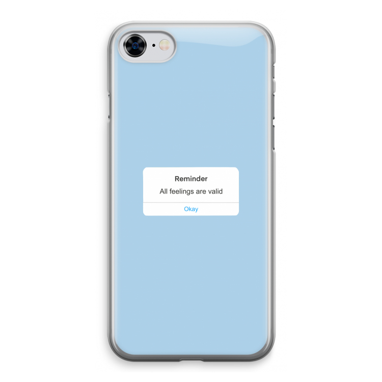 Reminder: iPhone 8 Transparant Hoesje