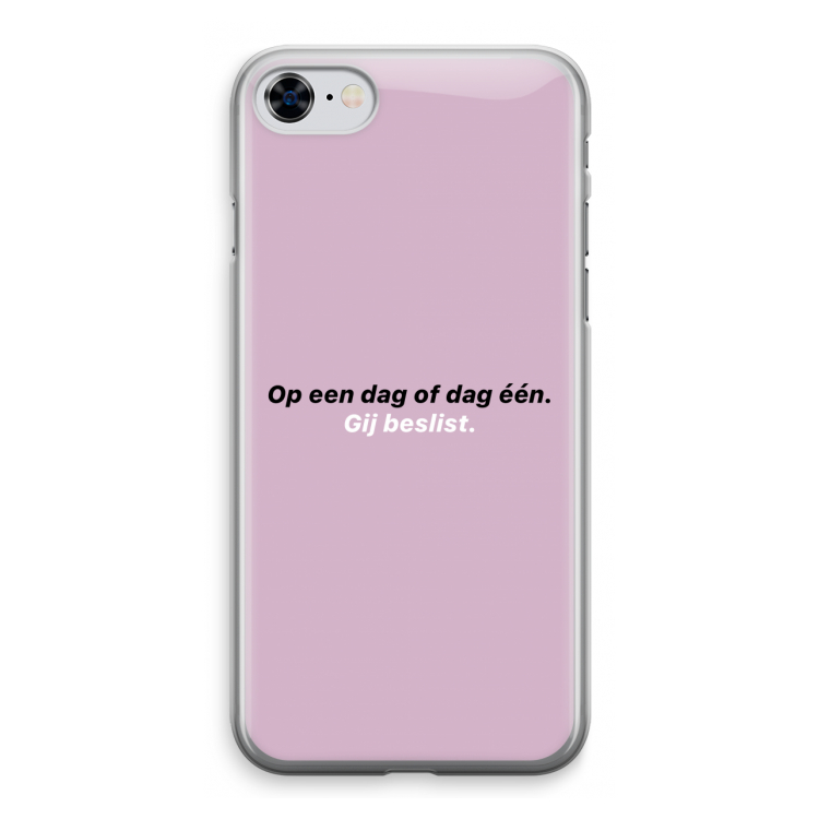 gij beslist: iPhone 8 Transparant Hoesje