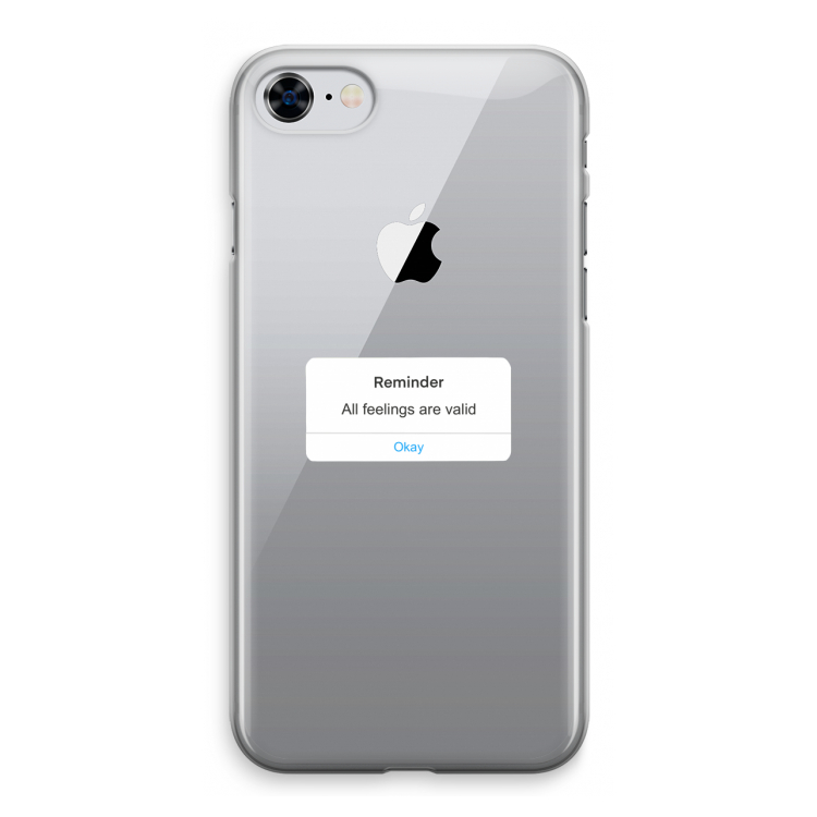 Reminder: iPhone 8 Transparant Hoesje