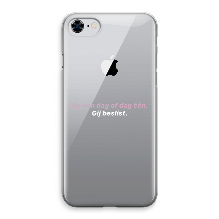 gij beslist: iPhone 8 Transparant Hoesje