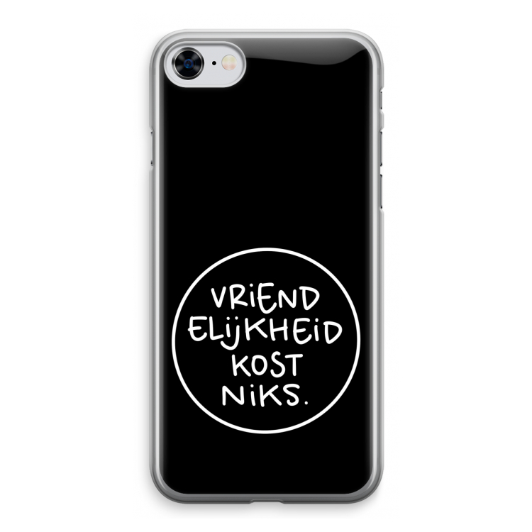 Vriendelijkheid: iPhone 8 Transparant Hoesje