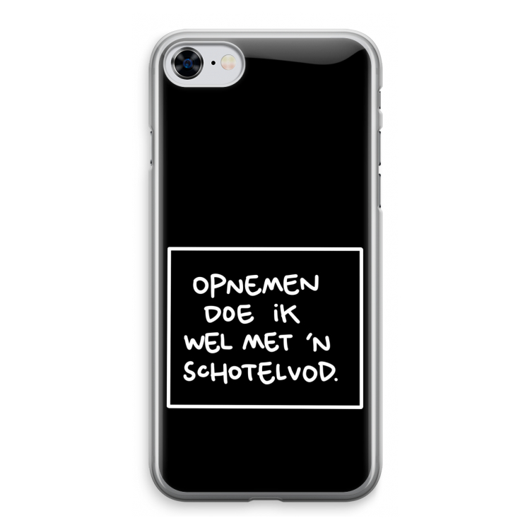 Schotelvod: iPhone 8 Transparant Hoesje
