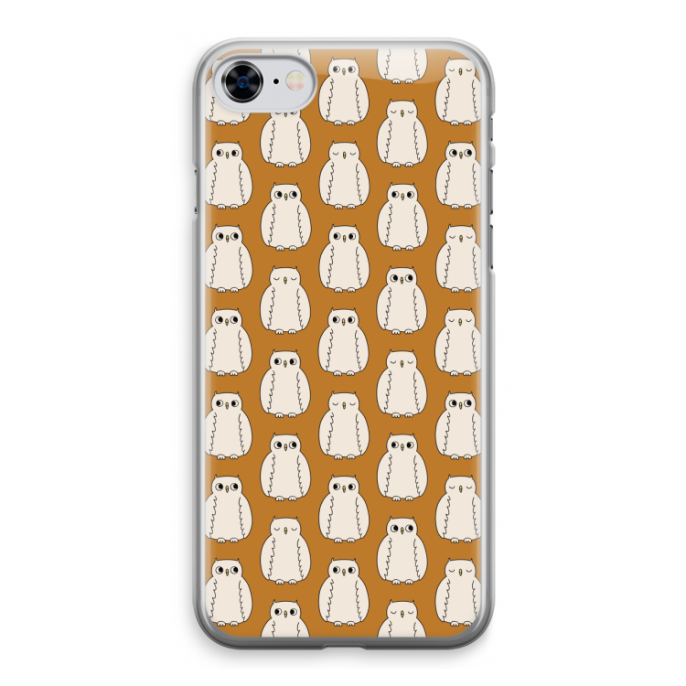 Uilen: iPhone 8 Transparant Hoesje