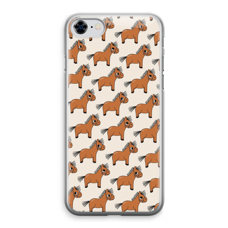 Pony: iPhone 8 Transparant Hoesje