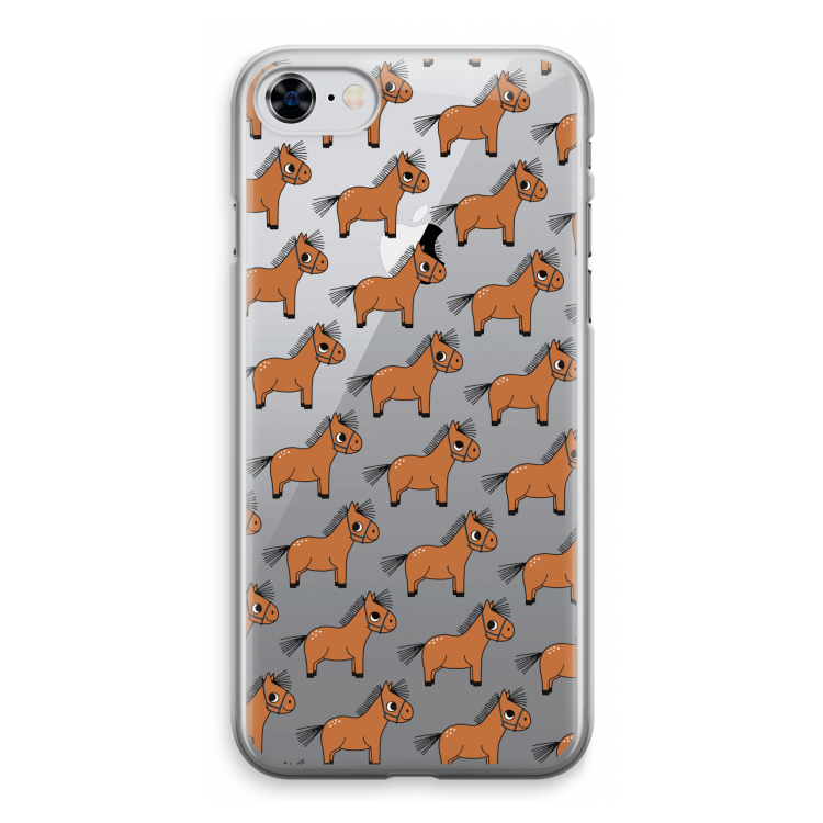 Pony: iPhone 8 Transparant Hoesje