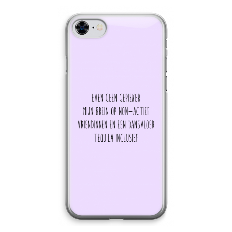 Tequila: iPhone 8 Transparant Hoesje