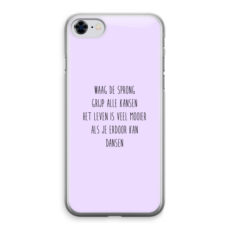 Sprong: iPhone 8 Transparant Hoesje