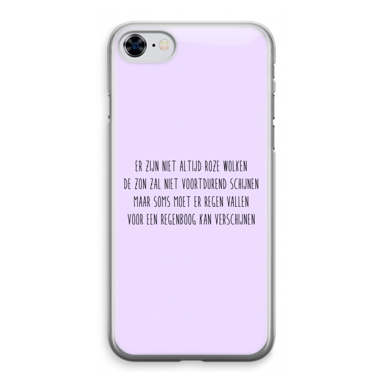 Regenboog: iPhone 8 Transparant Hoesje