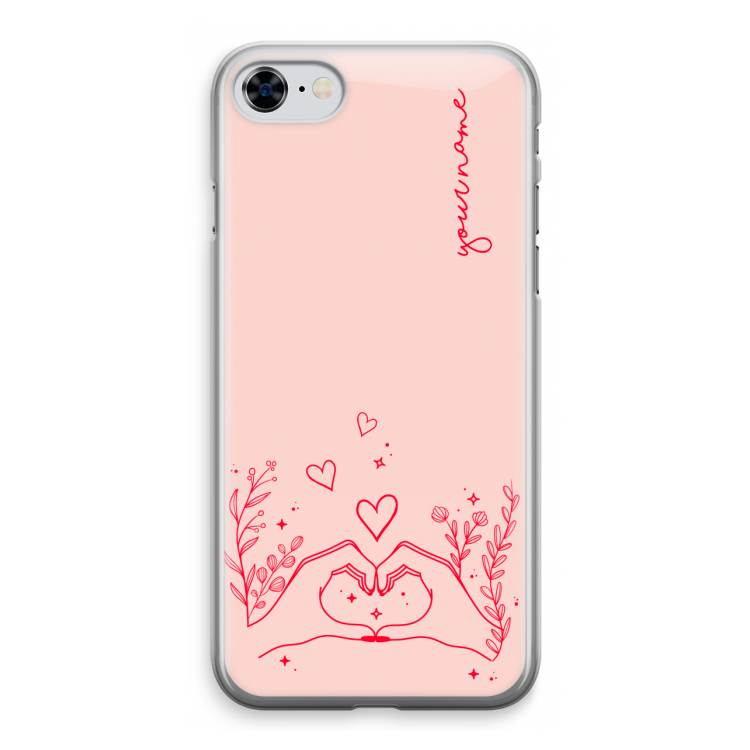 Love is in the air: iPhone 8 Transparant Hoesje