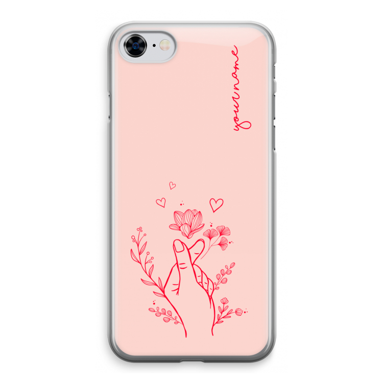 Giving Flowers: iPhone 8 Transparant Hoesje