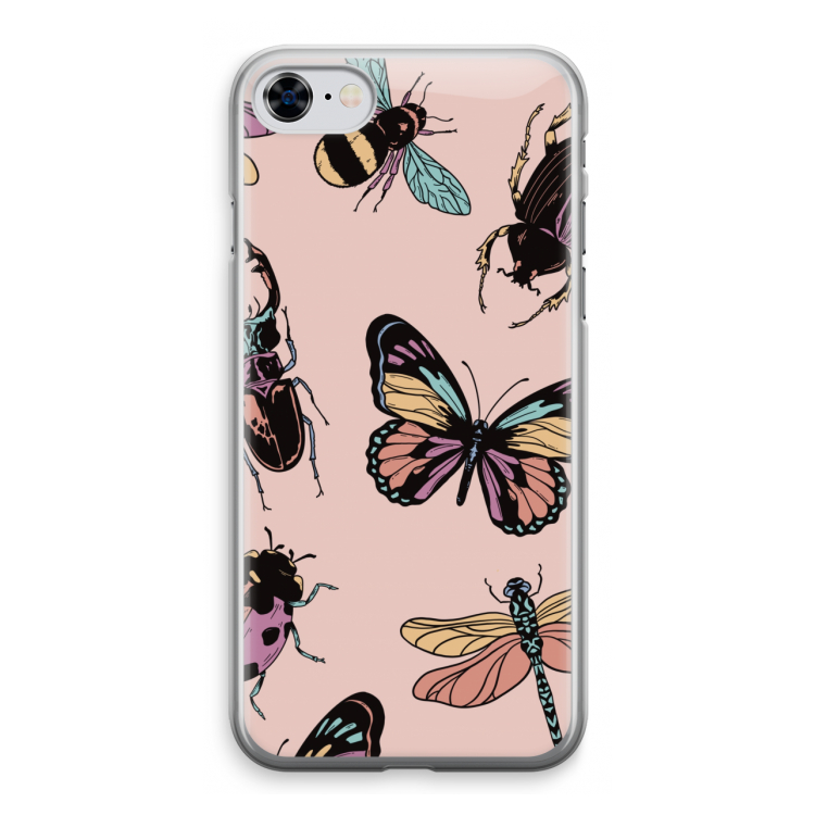 Tiny Bugs: iPhone 8 Transparant Hoesje