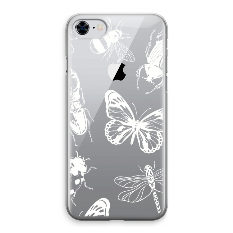 Tiny Bugs: iPhone 8 Transparant Hoesje