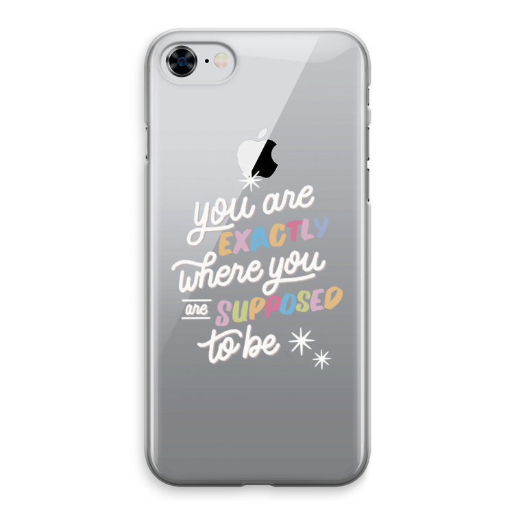 Right Place: iPhone 8 Transparant Hoesje