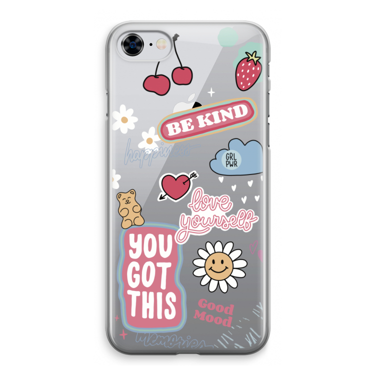 Positivity: iPhone 8 Transparant Hoesje
