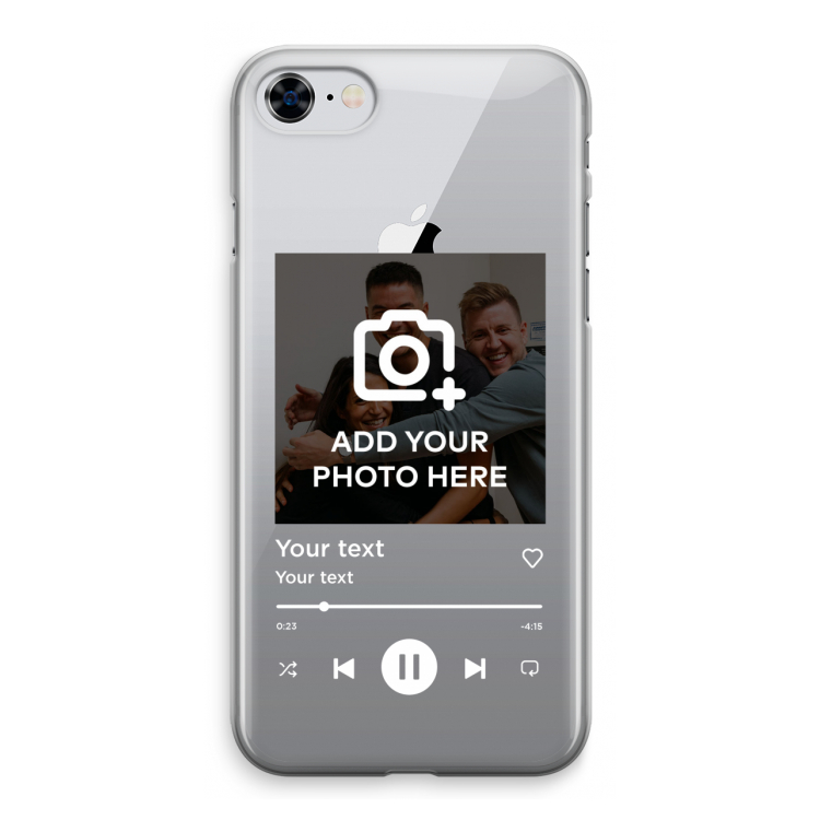 Music Player: iPhone 8 Transparant Hoesje