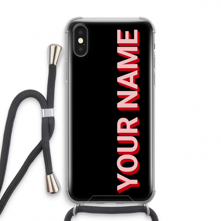 Namecase: iPhone X Transparant Hoesje met koord