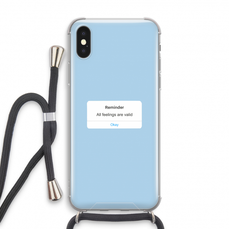Reminder: iPhone X Transparant Hoesje met koord