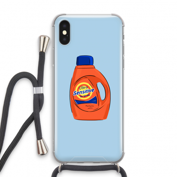 Ultra Sensitive: iPhone X Transparant Hoesje met koord