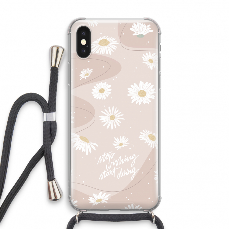Daydreaming becomes reality: iPhone X Transparant Hoesje met koord