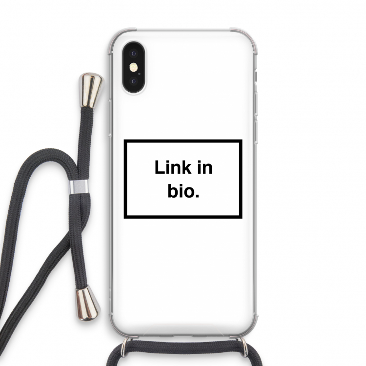 Link in bio: iPhone X Transparant Hoesje met koord